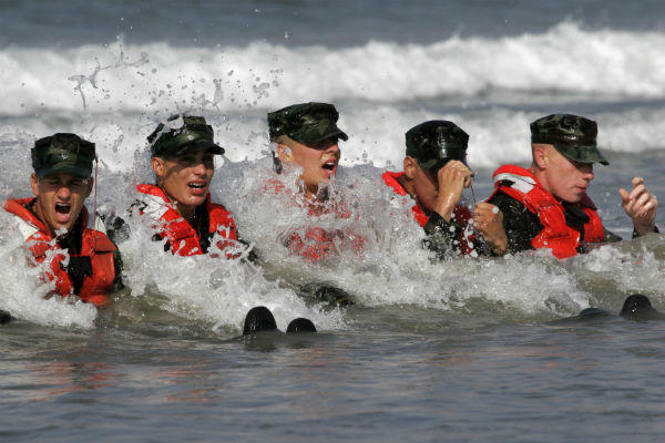 navy boot camp swim requirements