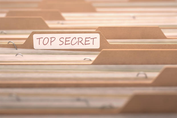 Top Secret file folders
