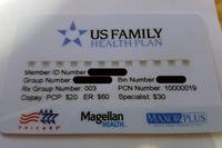 Tricare ID cards from the U.S. Family Health Plan that should display beneficiary names, but don't, were sent to some users in the northeast U.S. (Military.com photo)