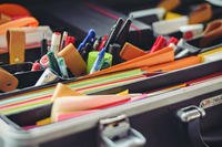 files, pens, stationery organizer