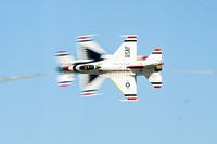 Two U.S. Air Force Thunderbirds F-16 Fighting Falcons perform an aerial demonstration during the Thunder Over South Georgia Air Show, Oct. 29, 2017 at Moody Air Force Base, Ga. (U.S. Air Force photo/Eugene Oliver)