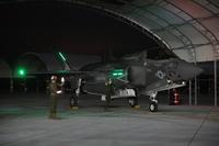 FILE PHOTO -- An instructor pilot with Marine Fighter Attack Training Squadron 501, flies into Beaufort skies to conduct an F-35B Lightning II night flight, March 2, 2015.(U.S. Marine Corps/Cpl. Aneshea Yee)