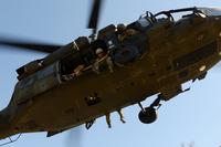 U.S. sailors assigned to Naval Special Warfare Group Two use a Fast Rope Insertion Extraction System in a training exercise in the Boeblingen Local Training Area, Germany, on April 22, 2015. (U.S. Army photo by Visual Information Specialist Jason Johnston)