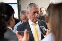 U.S. Secretary of Defense James N. Mattis speaks to reporters at the Pentagon in Washington, D.C., Nov. 21, 2018. (DoD photo/Amber I. Smith)