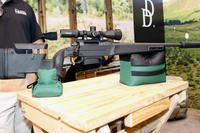 Daniel Defense's Delta 5 bolt action rifle, its first custom bolt gun, is shown on display at SHOT Show 2019. (Matthew Cox/Staff)