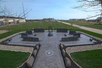 The Coast Guard Enlisted Memorial rests on the parade field at U.S. Coast Guard Training Center Cape May, April 18, 2019. (Richard Brahm/U.S. Coast Guard)