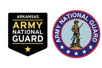 The new recruiting logo (Ieft) has a black background with &quot;Army National Guard&quot; displayed over a gold star. It replaces the original logo (right), which features the image of a Revolutionary War Minuteman. (Images: U.S. Army National Guard)