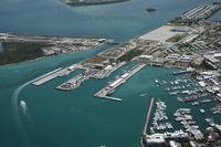 Aerial photo of Naval Air Station Key West’s D-1 Pier, right, at Coast Guard Sector Key West on the Trumbo Point Annex. (U.S. Navy photo/Cody R. Babin)