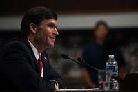 Army Secretary Mark T. Esper answers questions from members of the Senate Armed Services Committee during his confirmation hearing at the Dirksen Senate Office Building in Washington, D.C., on July 16, 2019. (DoD photo by U.S. Army Sgt. Amber I. Smith)