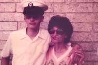 Kimberly Shawn Vaught poses with his mother.