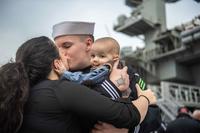 Homecoming of the Nimitz-class aircraft carrier USS Abraham Lincoln.