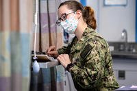 sick call ward aboard the hospital ship USNS Mercy