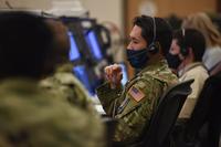 1st Lt. Chad Young operates his launch console at the Western Range Operations Control Center.
