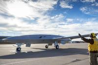 Boeing conducts MQ-25 deck handling demonstration.