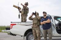 Unmanned aerial system training exercise at Erbil Air Base.