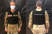 D.C. National Guard display black identification vests.