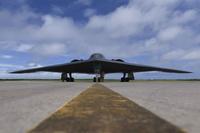 Airmen prepare a B-2 Spirit for takeoff.