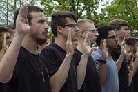 Oath of enlistment ceremony held at Indianapolis Motor Speedway