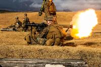 U.S. Marines fire a MK-153.