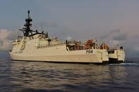 Coast Guard cutter launches small boat near Hawaii