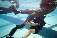 A Rescue Swimmer School candidate.