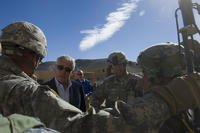 Defense secretary visits Fort Irwin