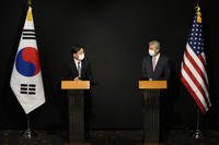 U.S. Special Representative for North Korea, Sung Kim and South Korea's Special Representative for Korean Peninsula Peace and Security Affairs Noh Kyu-duk