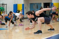 Tony Horton encourages airmen to live a healthier lifestyle.