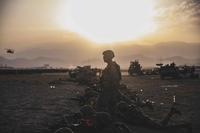 U.S. Army soldiers at Hamid Karzai International Airport