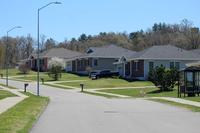 Homes are shown at the South Post Family Housing area at Fort McCoy