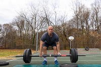 A soldier competes in the deadlift event as part of the Strongman/Woman competition.