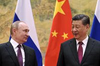 Chinese President Xi Jinping, right, and Russian President Vladimir Putin