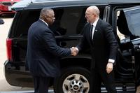 Secretary of Defense Austin hosts Ukrainian Prime Minister Shmyhal at the Pentagon.