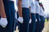 Air Force Academy cadets participate in the annual Acceptance Day Parade.