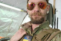 Eddy Etue, an American who left home for Ukraine to help in the fight against Russia