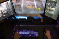 A  gamer plays Electronic Arts' &quot;Apex Legends&quot; in Jersey City, New Jersey.