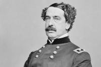Army Maj. Gen. Abner Doubleday poses for a portrait during the Civil War.
