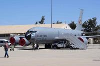 A KC-135 Stratotanker at March Air Reserve Base, Calif.