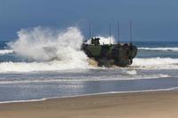 A U.S. Marine Corps Amphibious Combat Vehicle operated by Marines