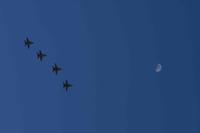 F/A-18 Hornets fly in formation at Marine Corps Air Station Miramar