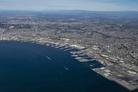 An aerial photo of Naval Base San Diego