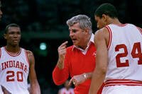 Coach Bob Knight won 3 men’s basketball national championships at Indiana after beginning his coaching career at Army. 