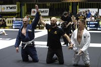Ukrainian war veterans with amputated limbs practicing a form of Brazilian jiu-jitsu.