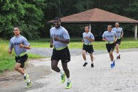 Participants take part in the 239th Army Birthday 5K Fun Run/Walk at Fort A.P. Hill, Va.