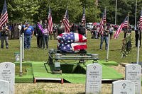 Former U.S. Marine Gerry Brooks is laid to rest