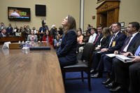 U.S. Secret Service Director Kimberly Cheatle prepares to testify