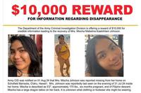 Reward posted for Mischa Johnson