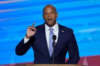 Maryland Gov. Wes Moore speaks during the Democratic National Convention