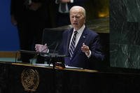 President Joe Biden addresses the United Nations General Assembly