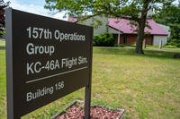 Pease Air National Guard Base building that holds a KC-46 flight simulator